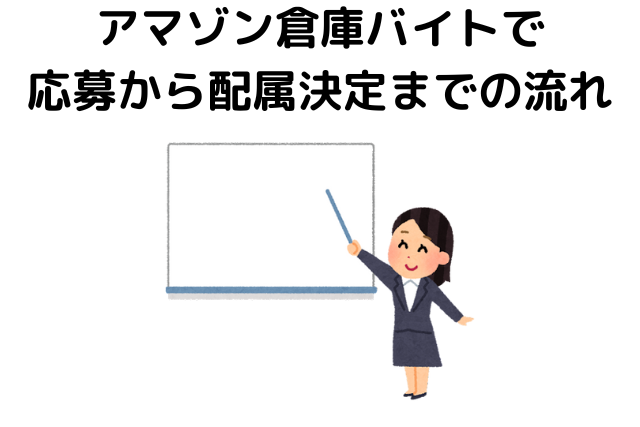 アマゾン倉庫バイトで応募から配属決定までの流れ